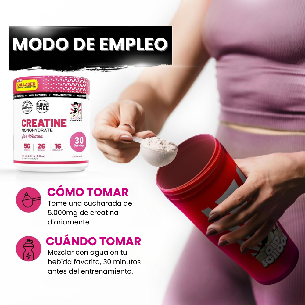 Lunavia™- Creatina Monohidratada Para Mujer
