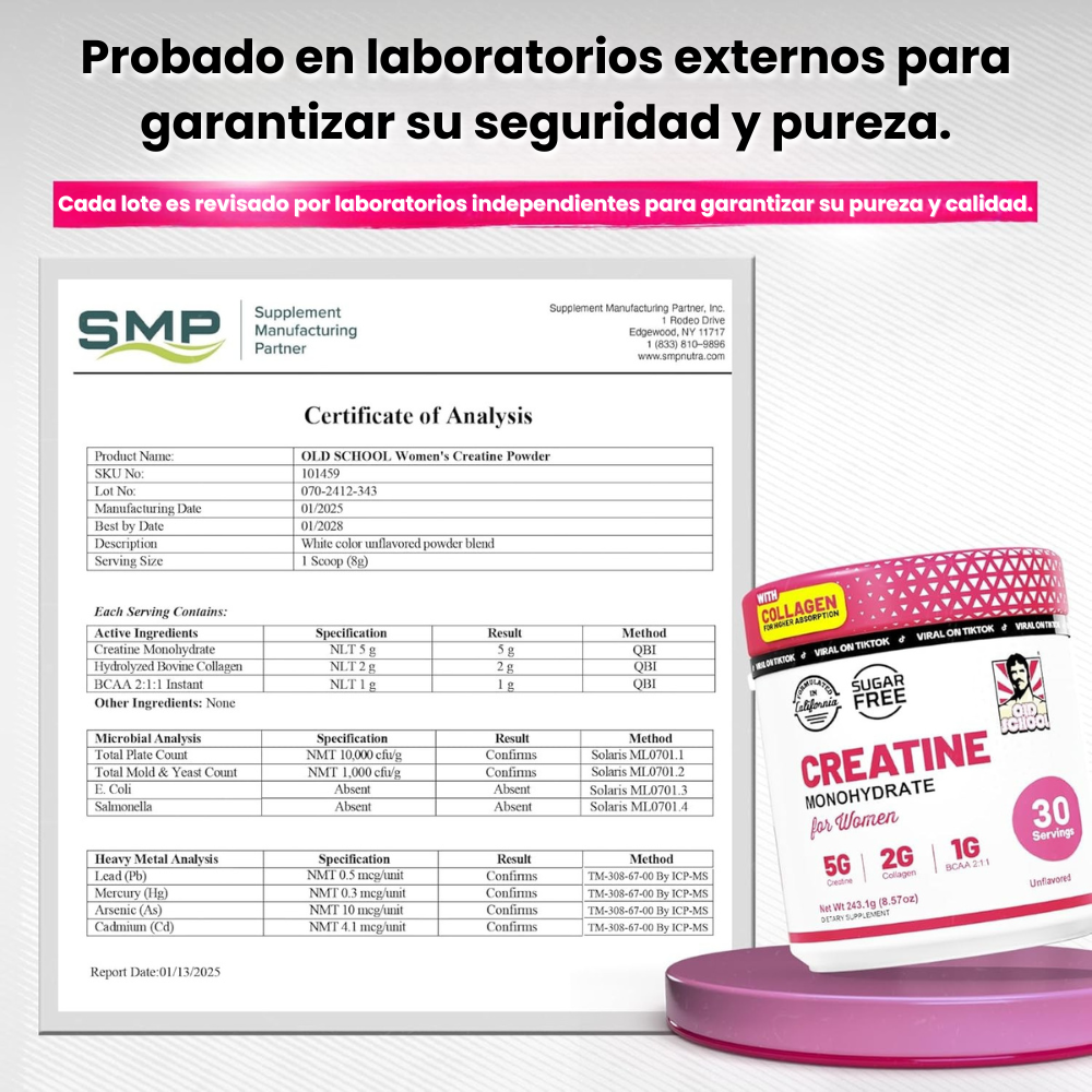 Lunavia™- Creatina Monohidratada Para Mujer