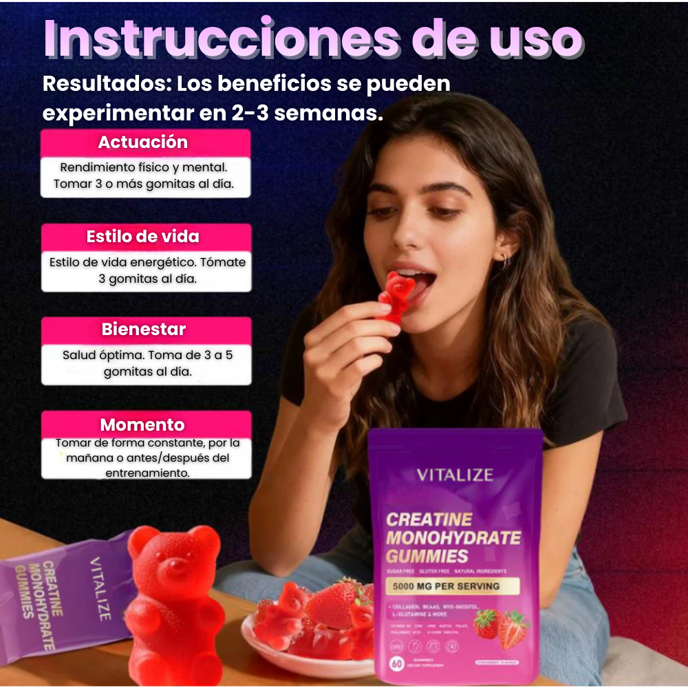 Lunavia™- Gomitas De Creatina Vitalize